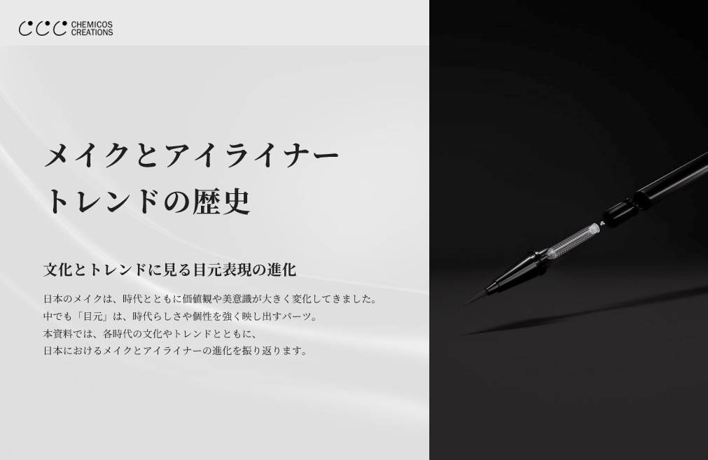 メイクとアイライナートレンドの歴史